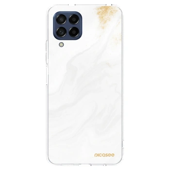 Picasee husă transparentă din silicon pentru Samsung Galaxy M53 5G - White