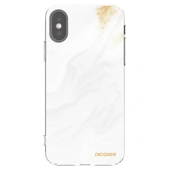 Picasee husă transparentă din silicon pentru Apple iPhone X/XS - White