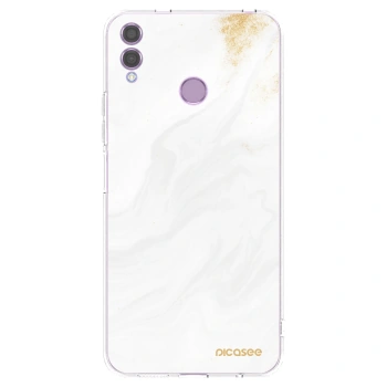 Picasee husă transparentă din silicon pentru Honor 8X - White