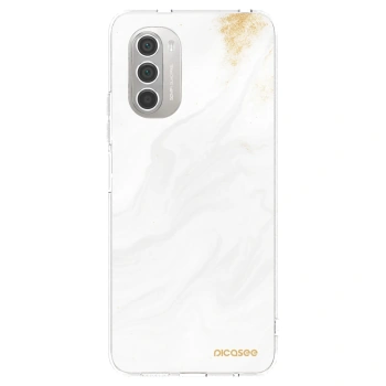 Picasee husă transparentă din silicon pentru Motorola Moto G51 - White