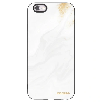 Picasee husă neagră din silicon pentru Apple iPhone 6/6S - White