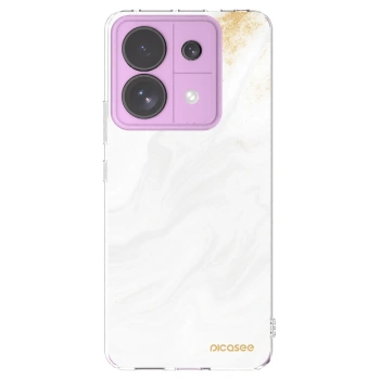 Picasee husă transparentă din silicon pentru Xiaomi Redmi Note 13 Pro 5G - White