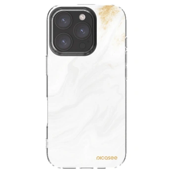 Picasee husă transparentă din silicon pentru Apple iPhone 16 Pro - White