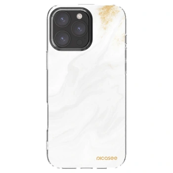 Picasee husă transparentă din silicon pentru Apple iPhone 16 Pro Max - White