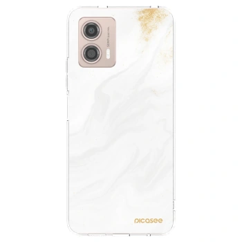 Picasee husă transparentă din silicon pentru Motorola Moto G53 5G - White