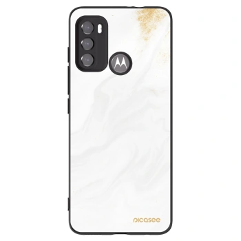Picasee husă neagră din silicon pentru Motorola Edge 60 5G - White