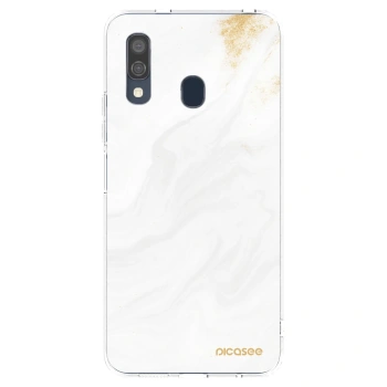 Picasee husă transparentă din silicon pentru Samsung Galaxy A40 A405F - White