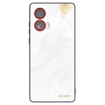 Picasee husă neagră din silicon pentru Motorola Edge 50 Fusion - White