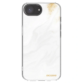 Picasee husă transparentă din silicon pentru Apple iPhone 17e - White