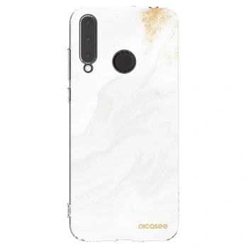 Picasee husă transparentă din silicon pentru Honor 20 Lite - White