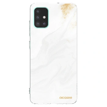 Picasee husă transparentă din silicon pentru Samsung Galaxy A51 A515F - White