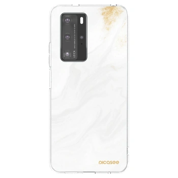 Picasee husă transparentă din silicon pentru Huawei P40 Pro - White