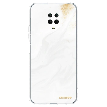 Picasee husă transparentă din silicon pentru Xiaomi Redmi Note 9 Pro - White