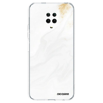 Picasee husă transparentă din silicon pentru Xiaomi Redmi Note 9S - White