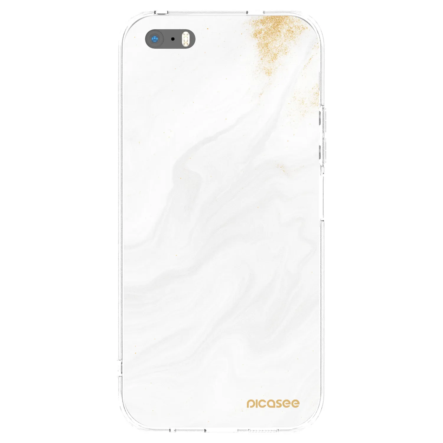Picasee husă transparentă din silicon pentru Apple iPhone 5/5S/SE - White