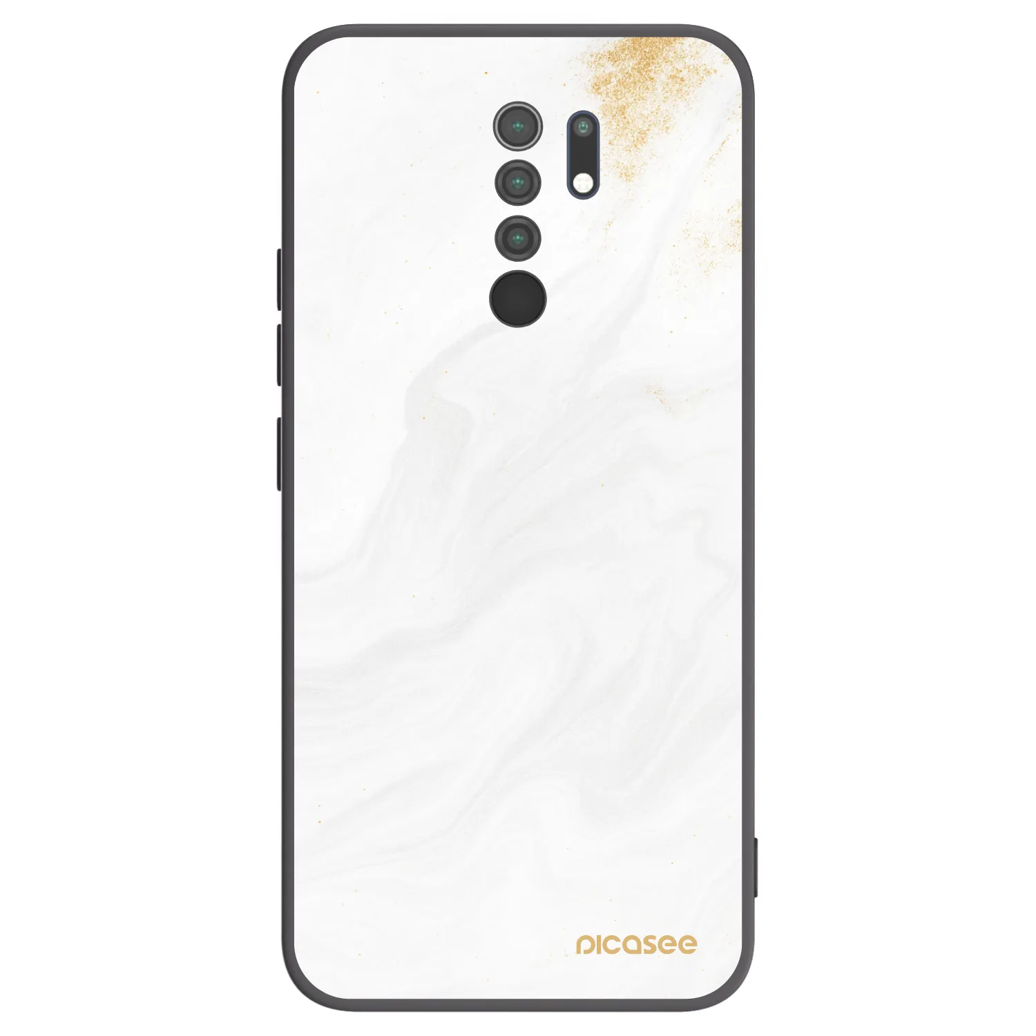 Picasee husă neagră din silicon pentru Xiaomi Redmi 9 - White