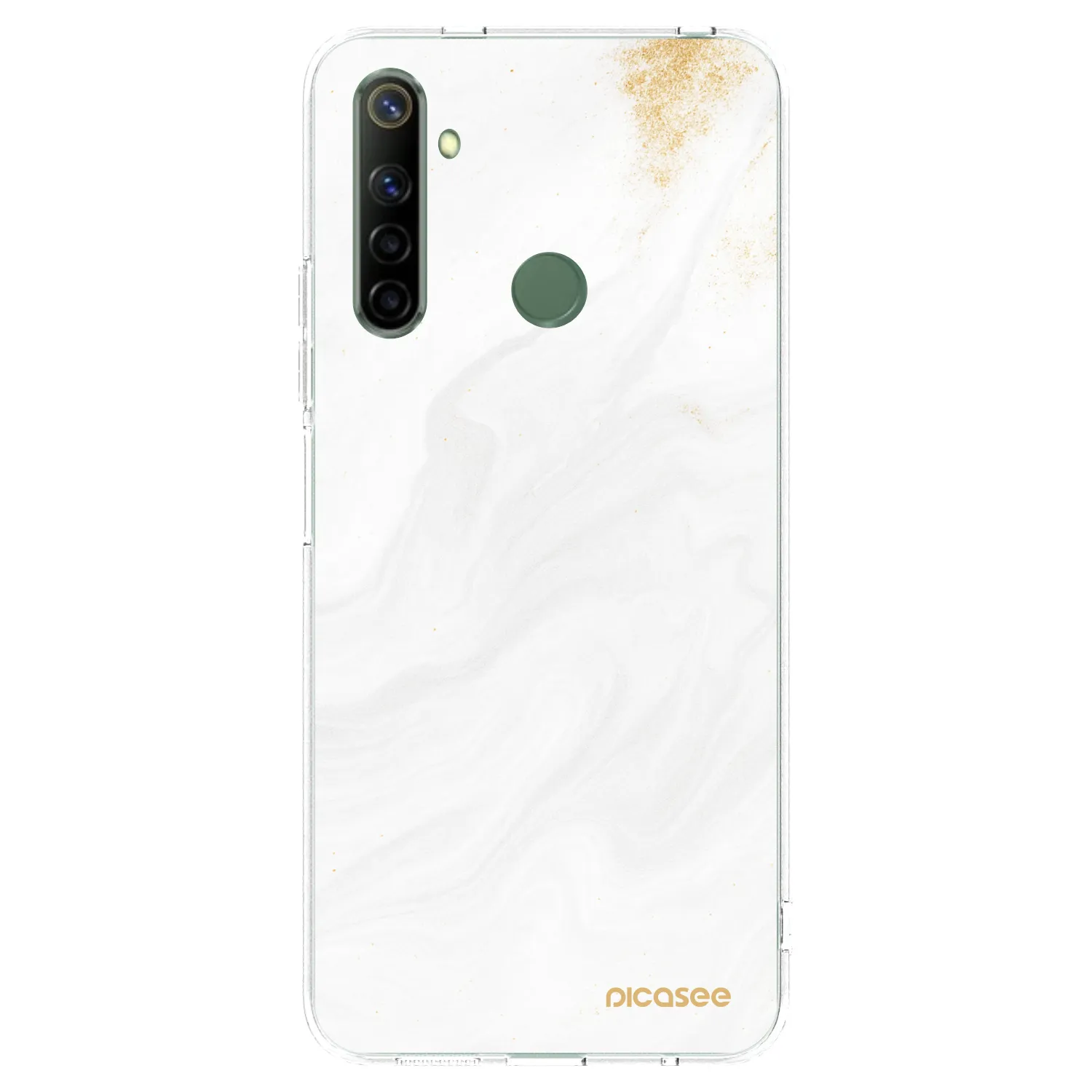Picasee husă transparentă din silicon pentru Realme 6i - White