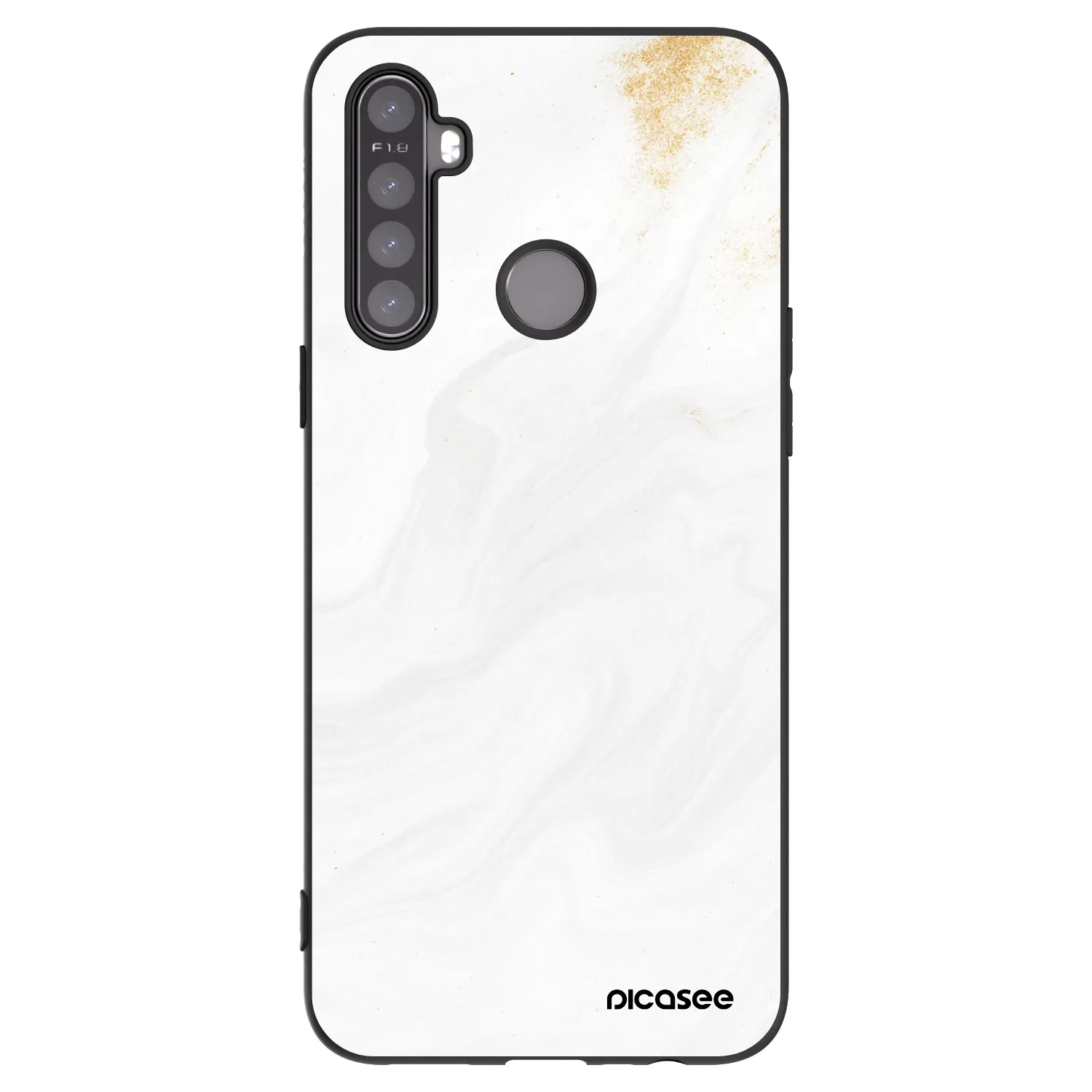 Picasee husă neagră din silicon pentru Realme 6i - White