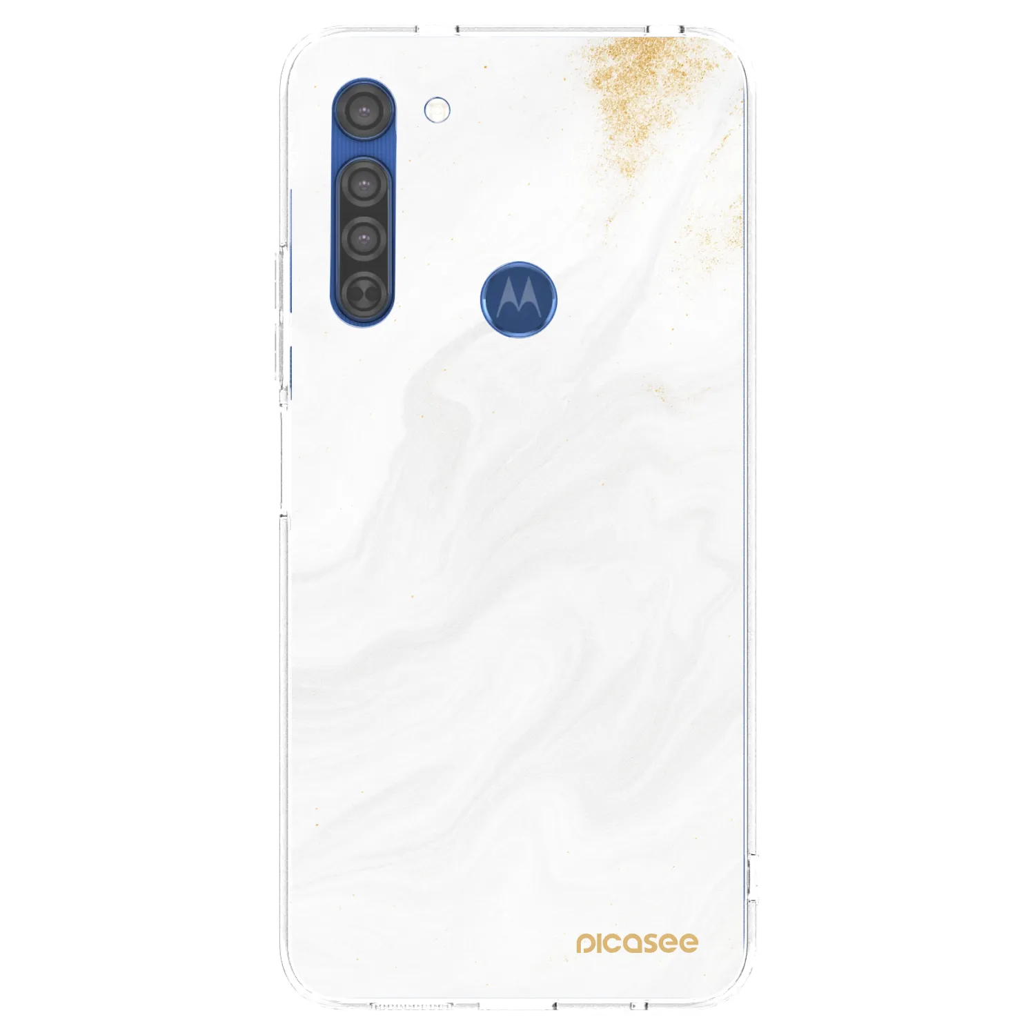 Picasee husă transparentă din silicon pentru Motorola Moto G8 - White