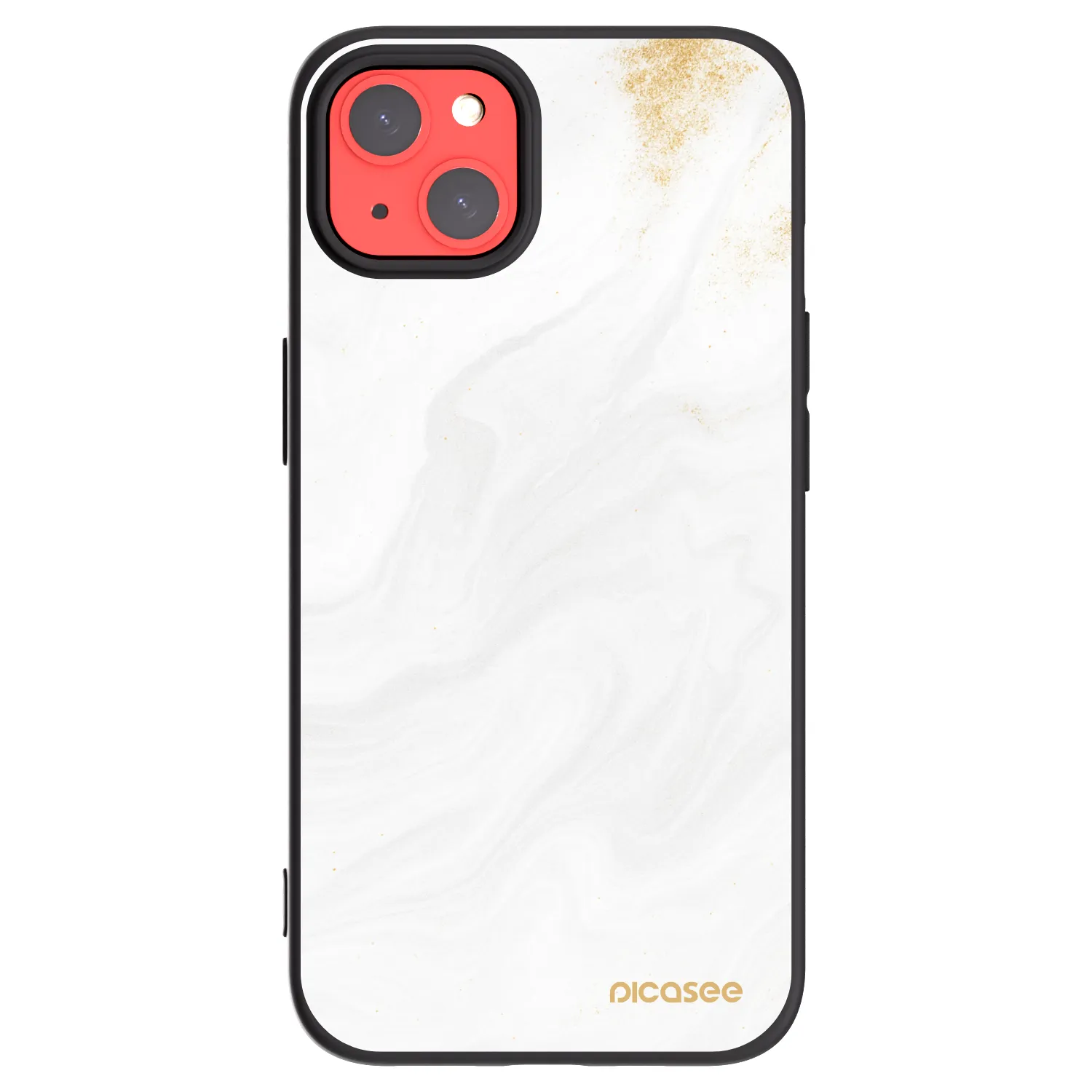 Picasee husă neagră din silicon pentru Apple iPhone 13 - White