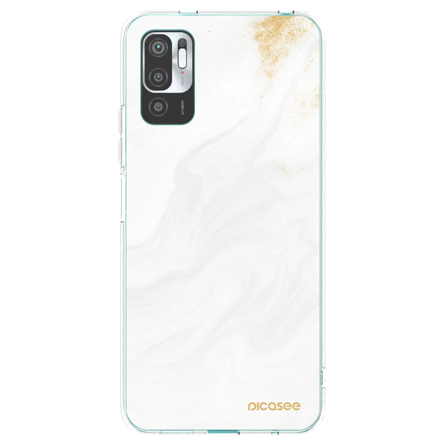 Picasee husă transparentă din silicon pentru Xiaomi Redmi Note 10 5G - White