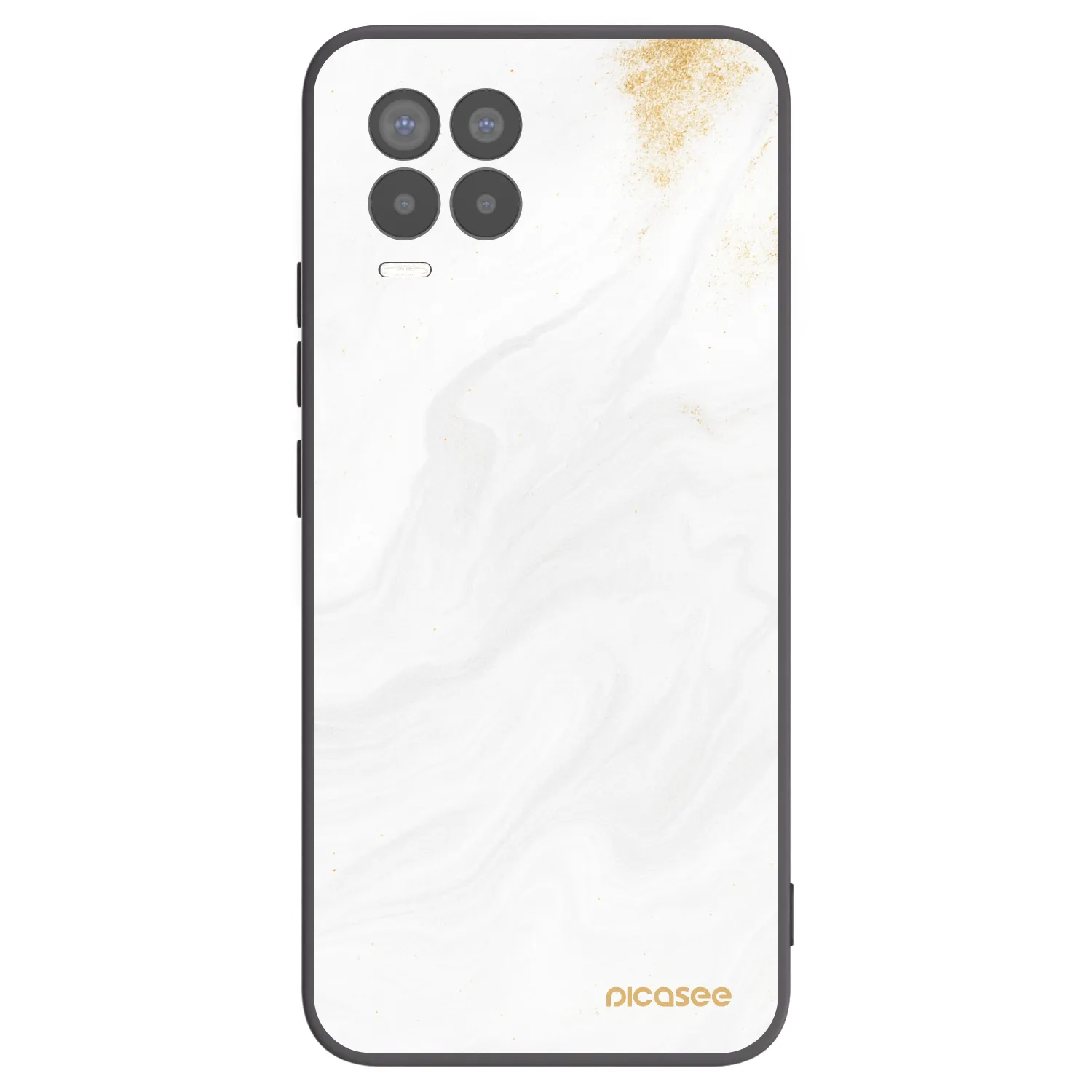 Picasee husă neagră din silicon pentru Realme 8 Pro - White