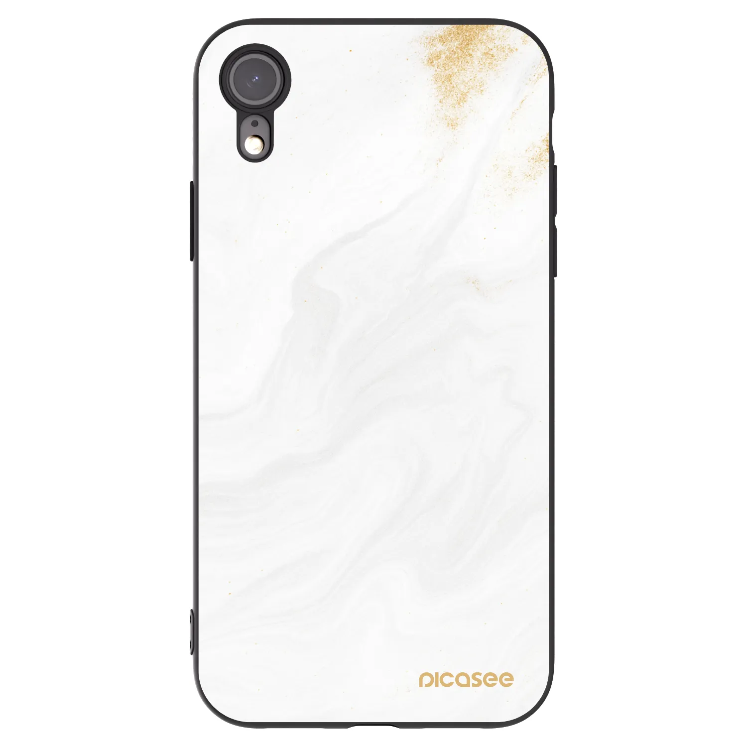 Picasee husă neagră din silicon pentru Apple iPhone XR - White