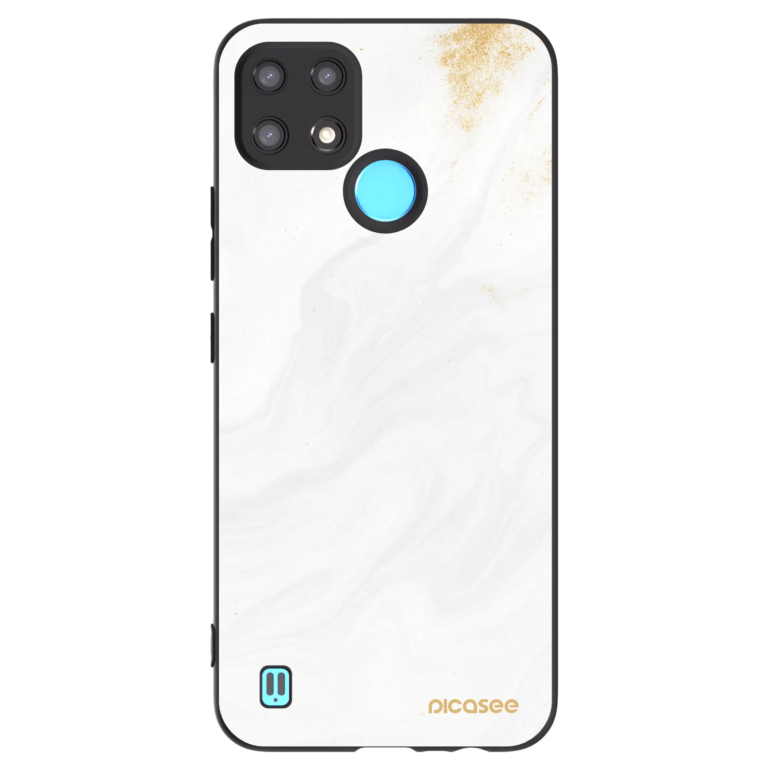 Picasee husă neagră din silicon pentru Realme C21 - White