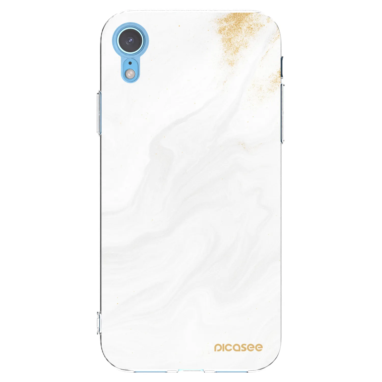Picasee husă transparentă din silicon pentru Apple iPhone XR - White