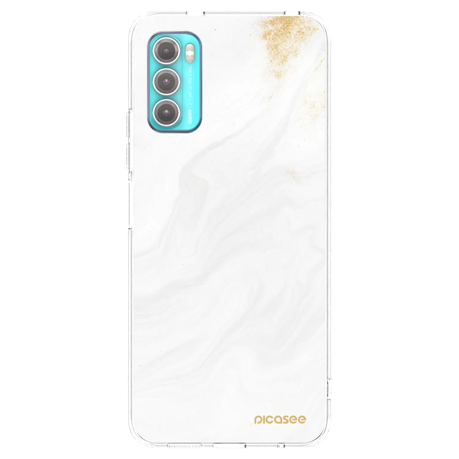 Picasee husă transparentă din silicon pentru Motorola Moto G60 - White
