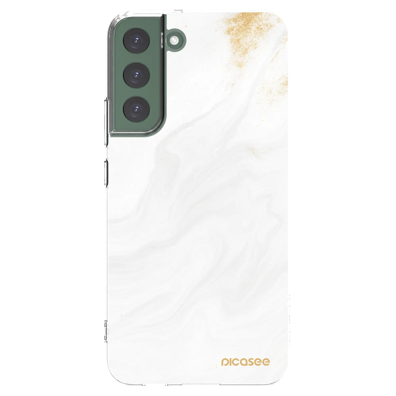 Picasee husă transparentă din silicon pentru Samsung Galaxy S22+ 5G - White