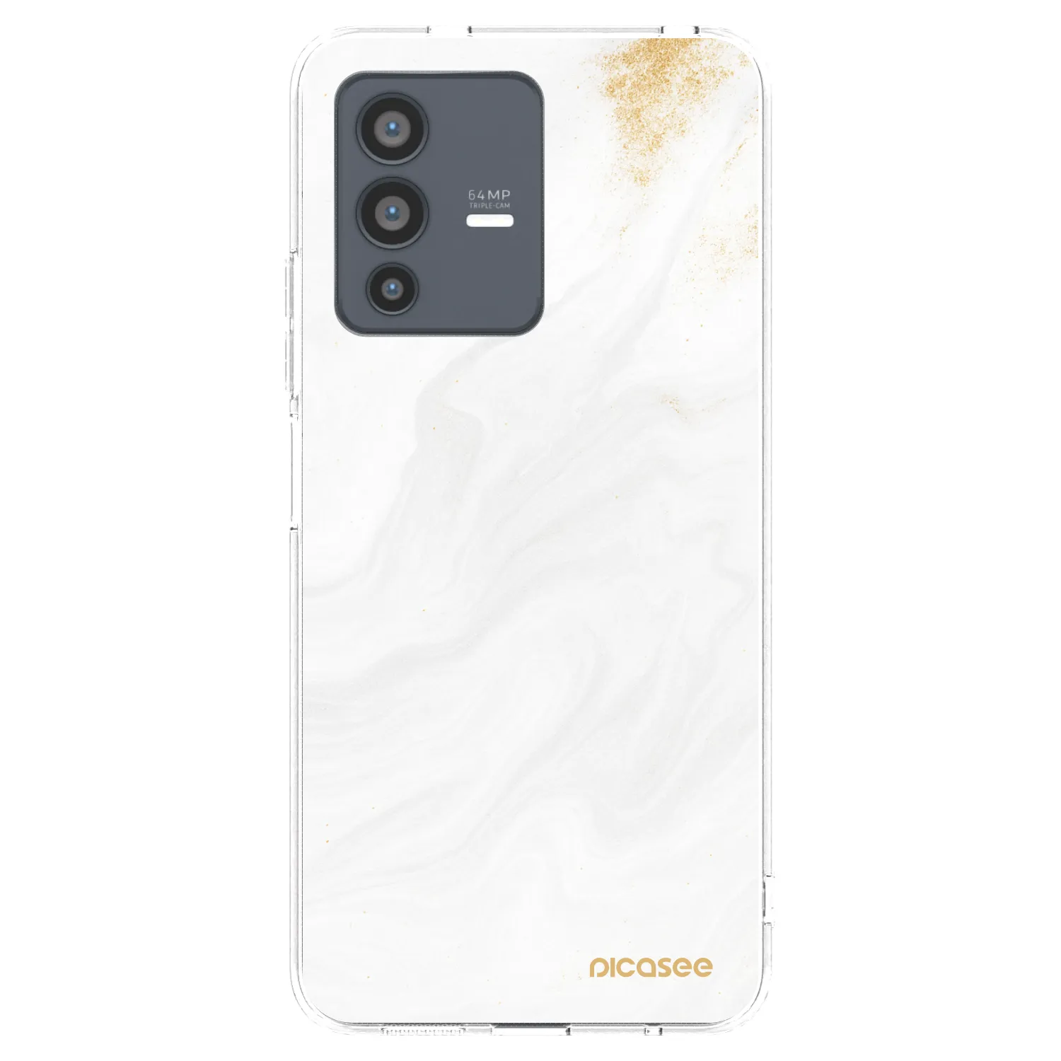 Picasee husă transparentă din silicon pentru Vivo V23 5G - White