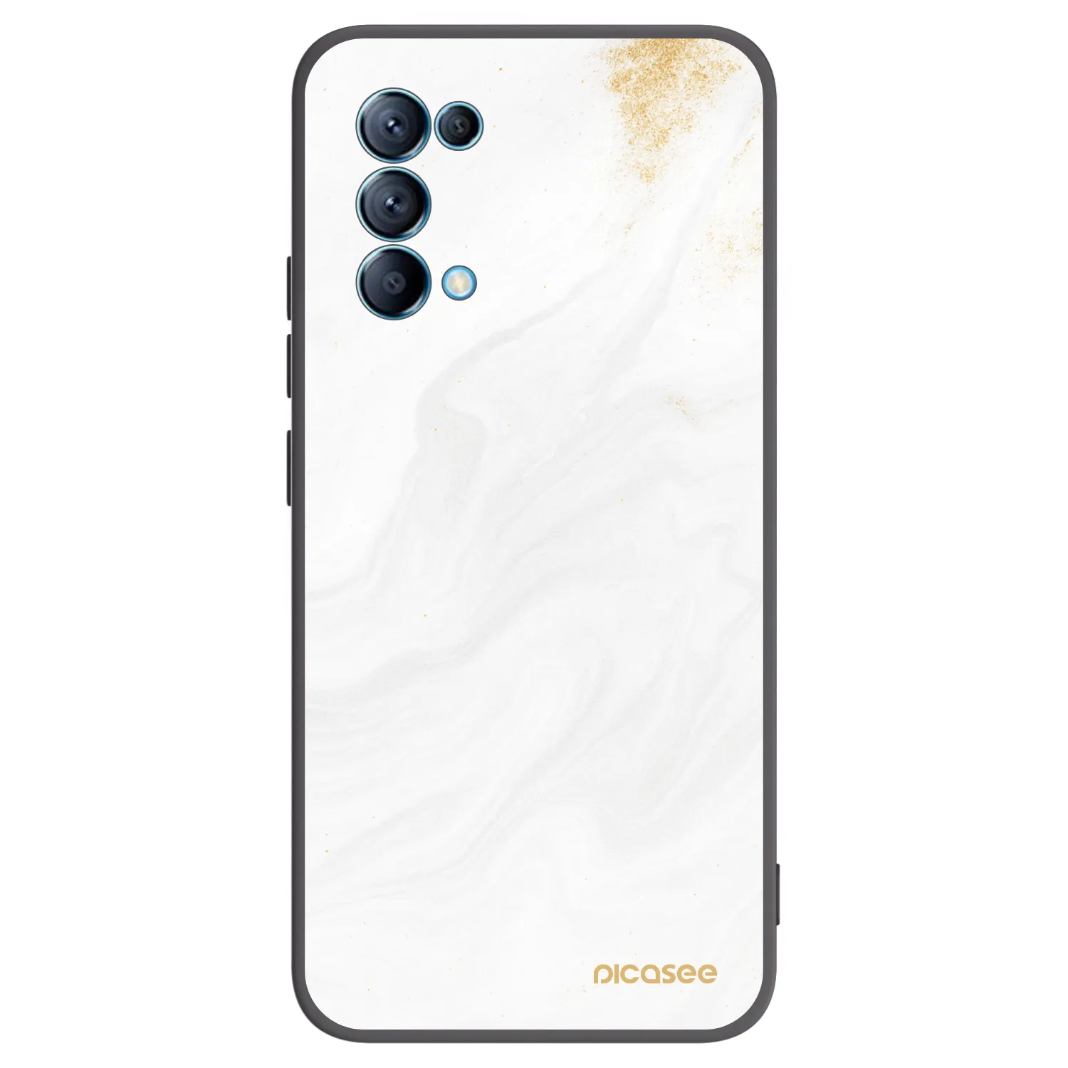 Picasee husă neagră din silicon pentru OPPO Reno 5 5G - White