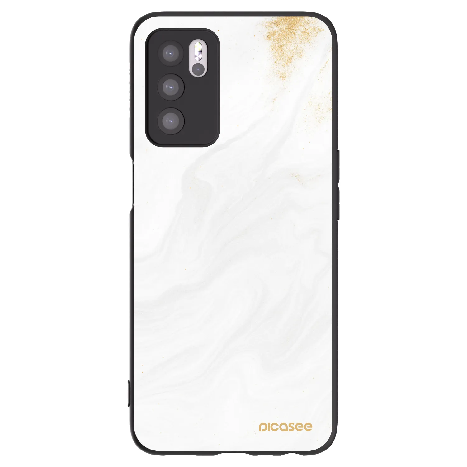 Picasee husă neagră din silicon pentru OPPO A16s - White