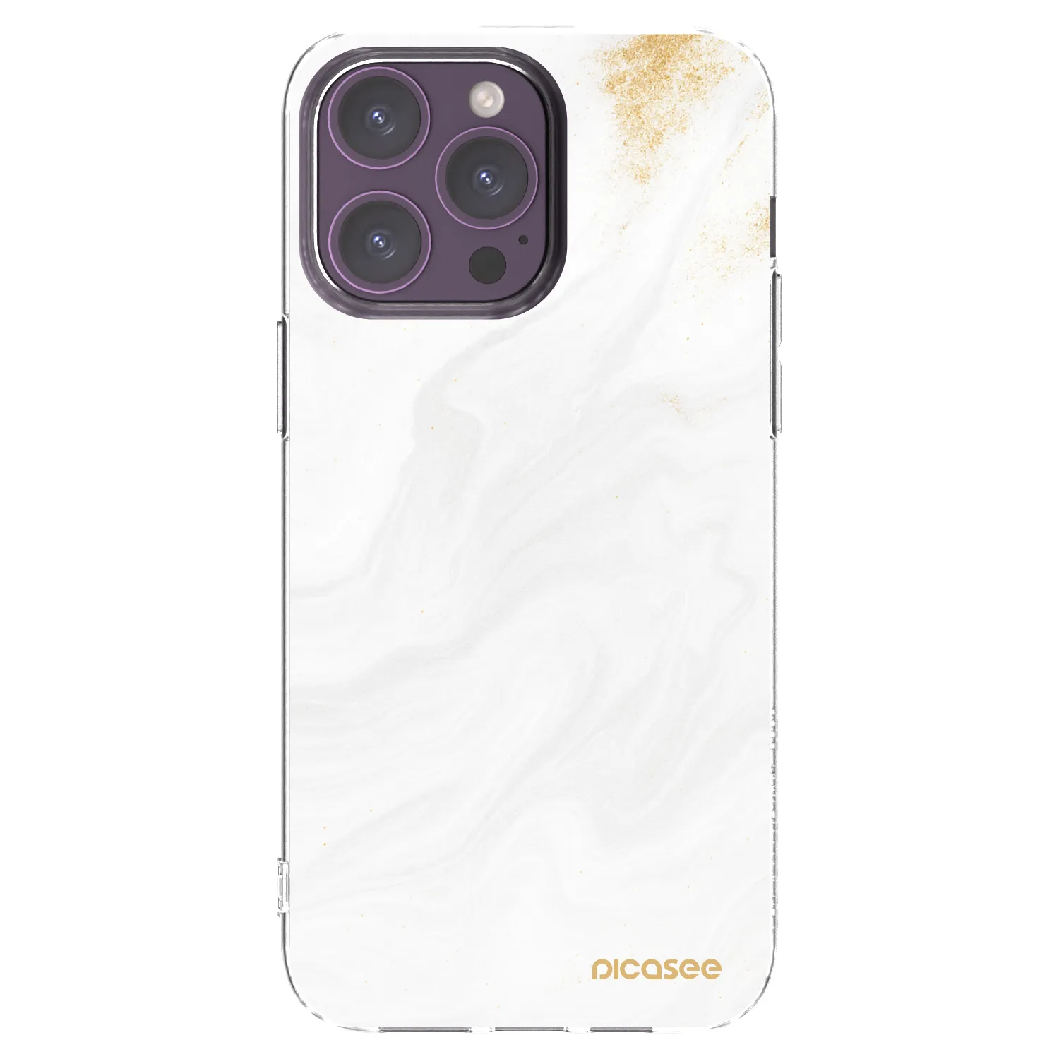 Picasee husă transparentă din silicon pentru Apple iPhone 14 Pro Max - White
