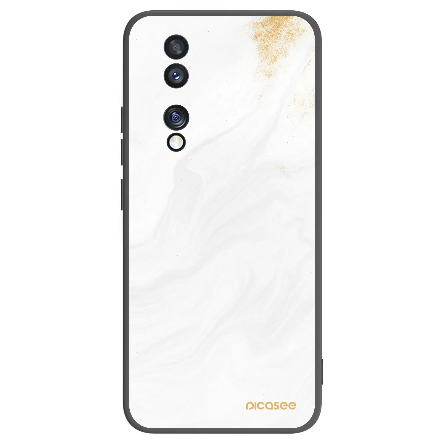 Picasee husă neagră din silicon pentru Honor 70 - White