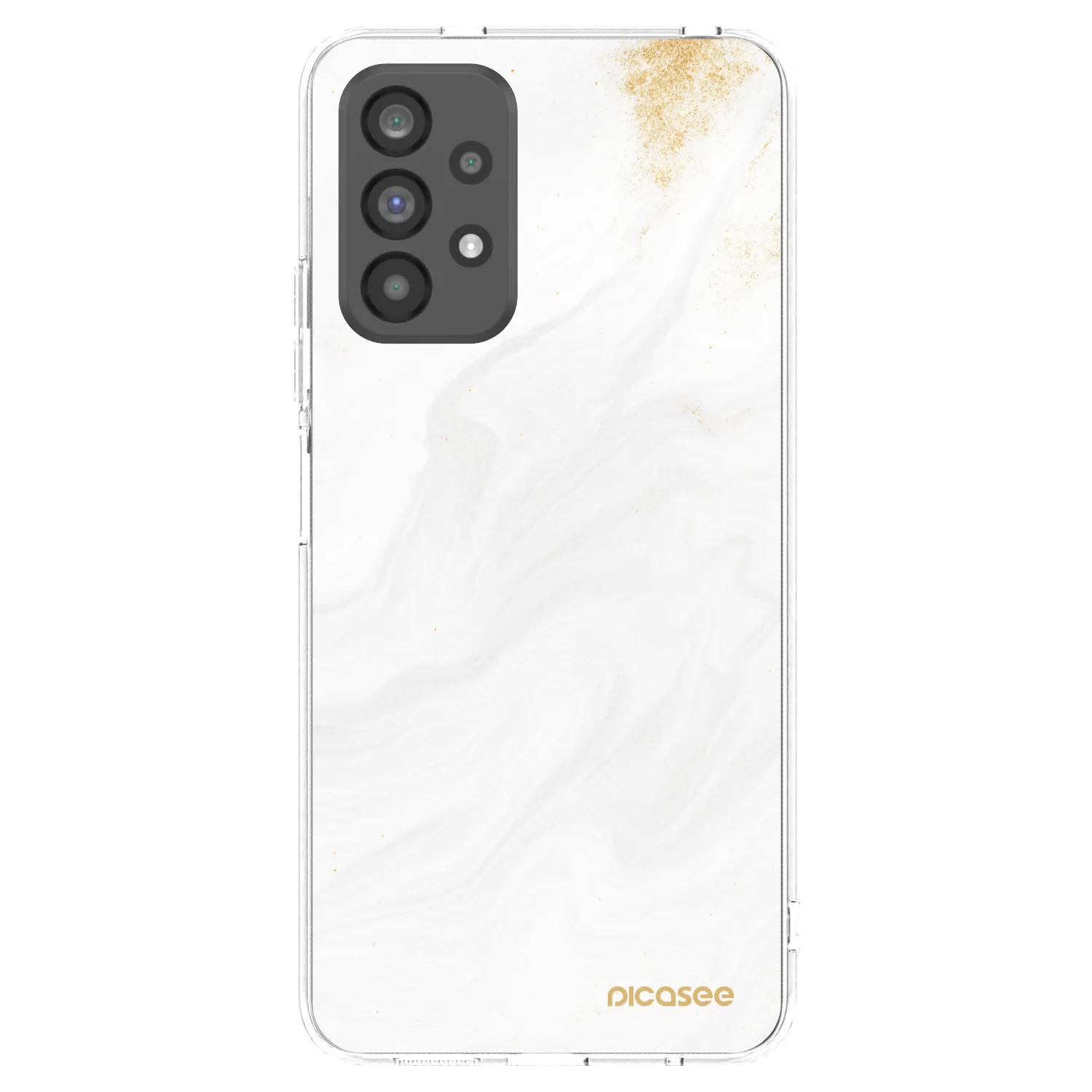 Picasee husă transparentă din silicon pentru Samsung Galaxy A73 5G - White