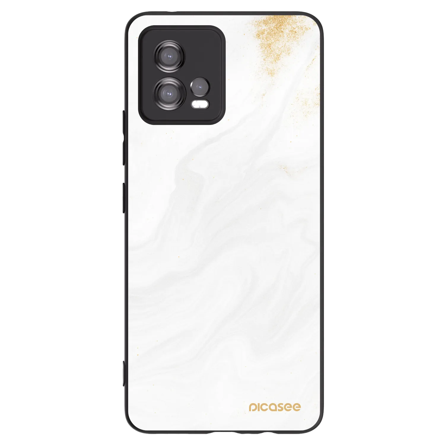 Picasee husă neagră din silicon pentru Motorola Moto G72 - White