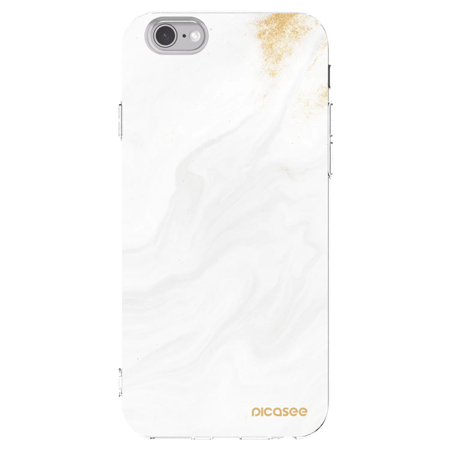 Picasee husă transparentă din silicon pentru Apple iPhone 6/6S - White