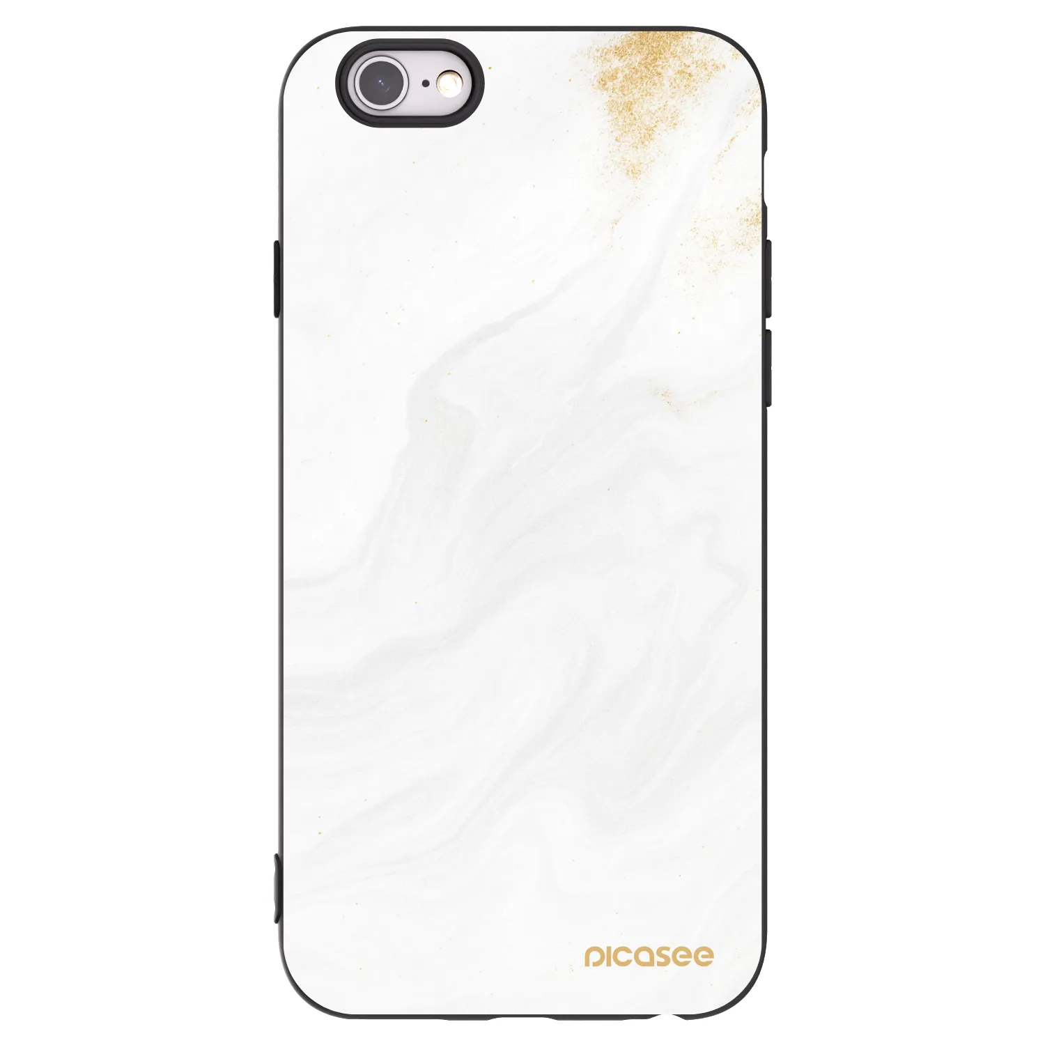 Picasee husă neagră din silicon pentru Apple iPhone 6/6S - White