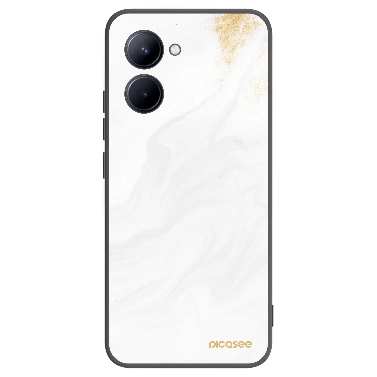 Picasee husă neagră din silicon pentru Realme C33 (2023) - White