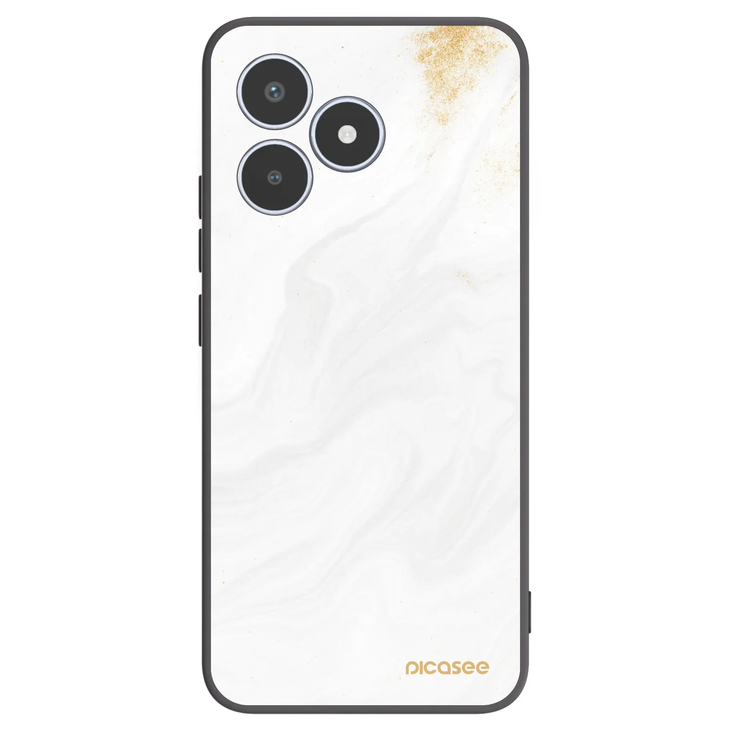 Picasee husă neagră din silicon pentru Realme C53 - White