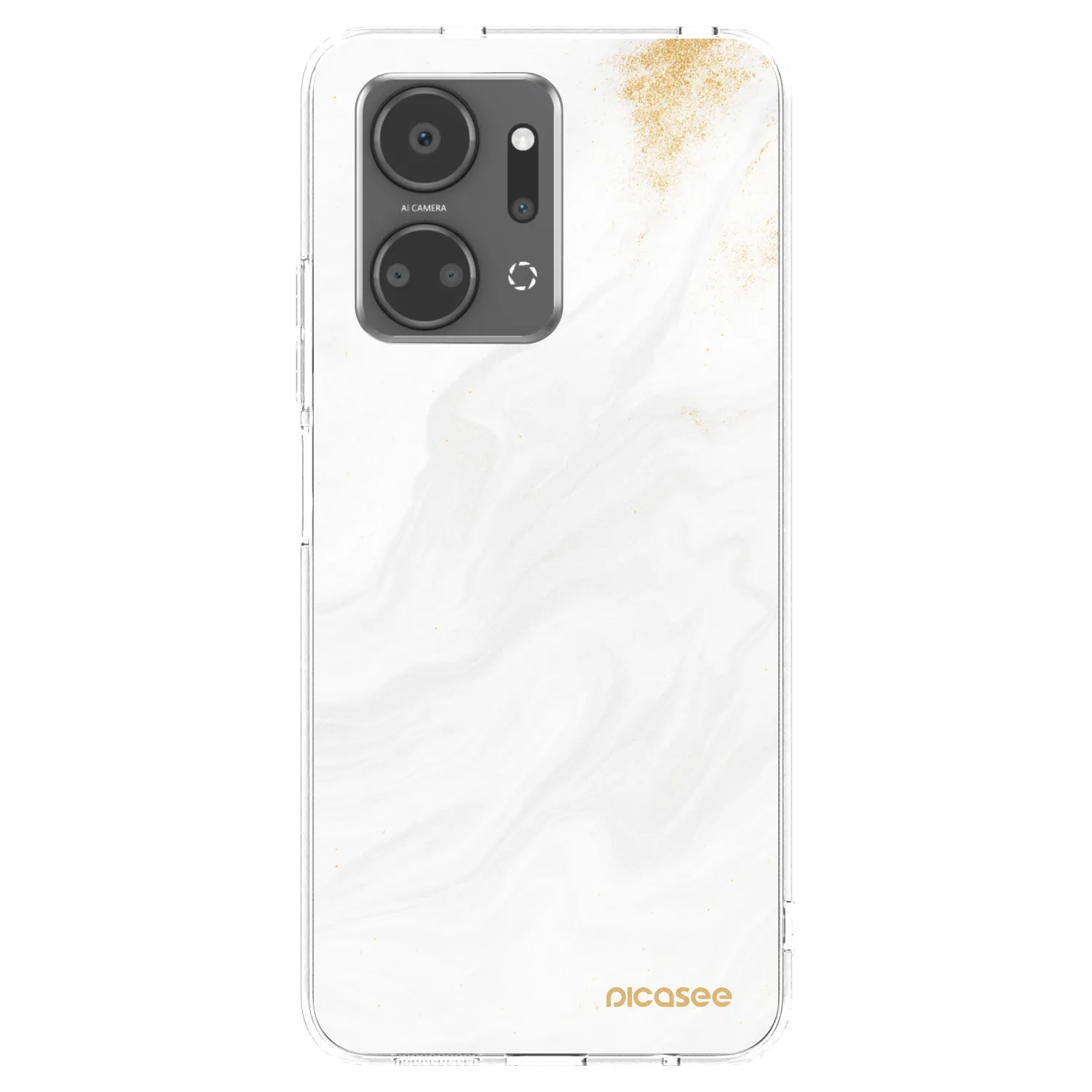 Picasee husă transparentă din silicon pentru Honor X7a - White