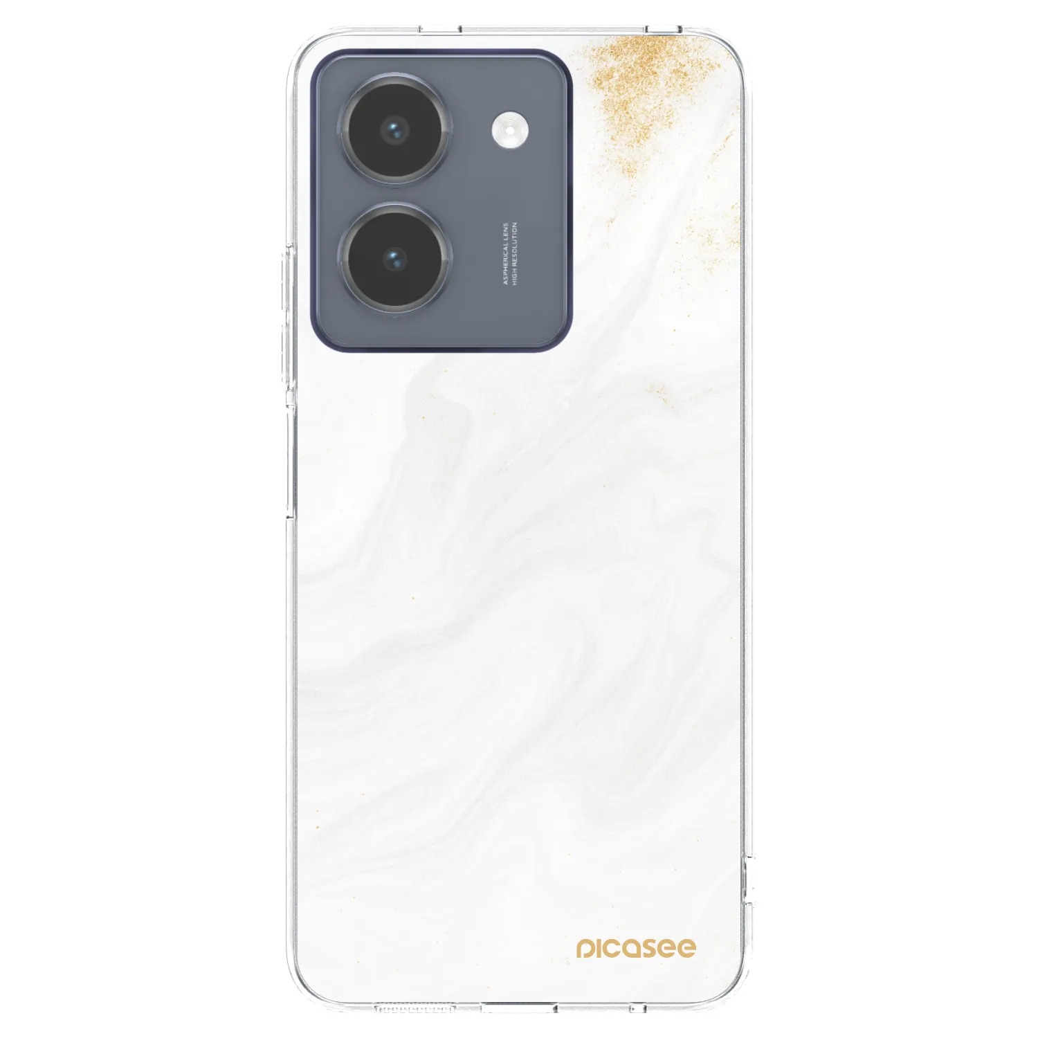 Picasee husă transparentă din silicon pentru Vivo Y36 4G - White