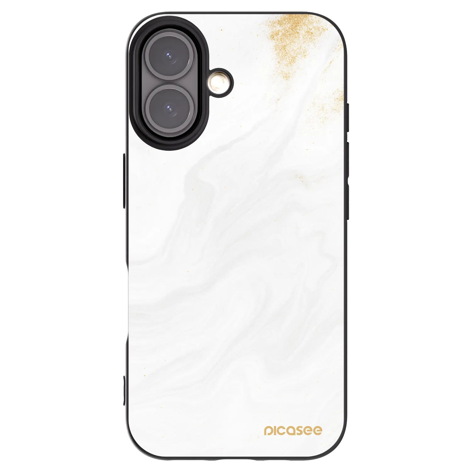 Picasee husă neagră din silicon pentru Apple iPhone 16 - White