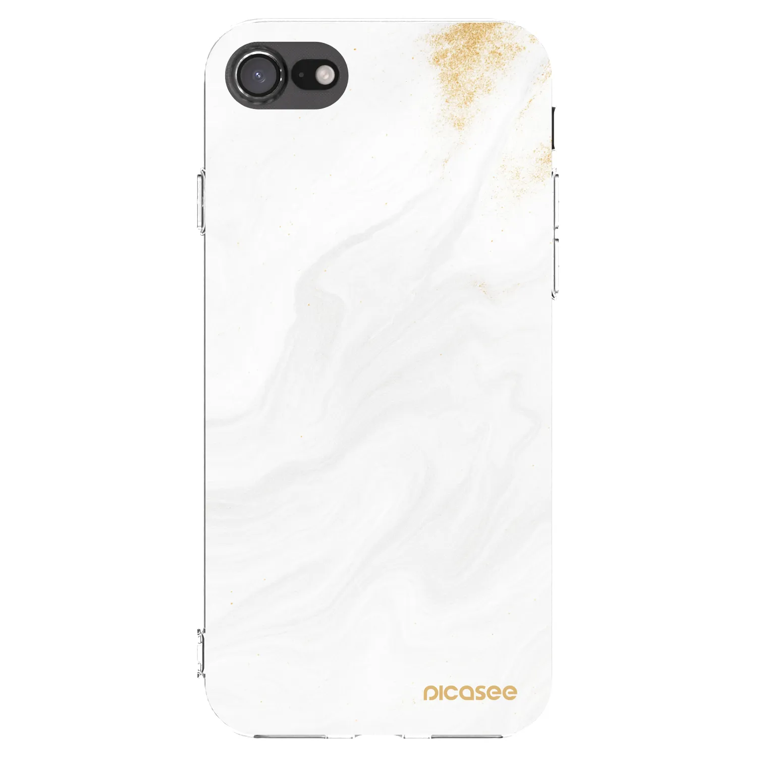 Picasee husă transparentă din silicon pentru Apple iPhone 7 - White
