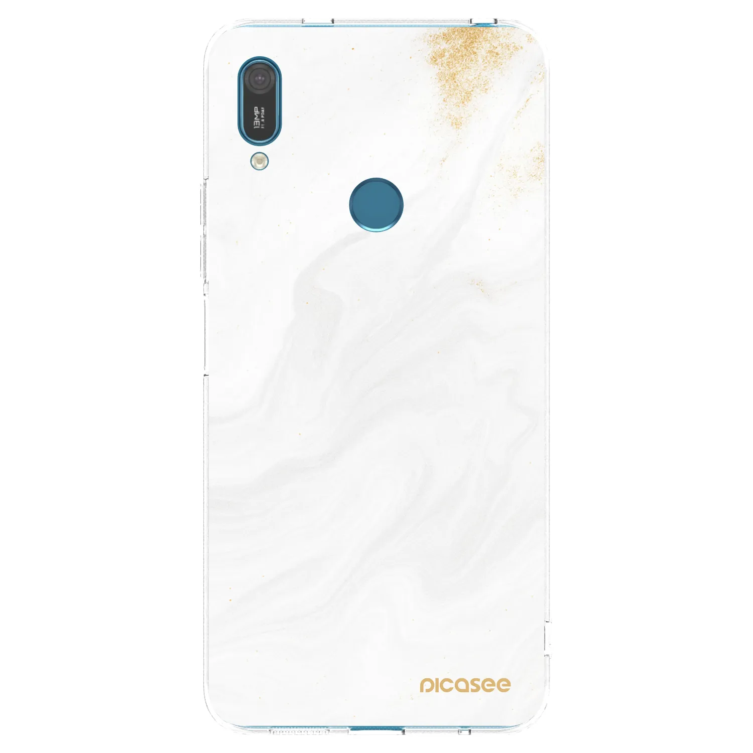 Picasee husă transparentă din silicon pentru Huawei Y7 2019 - White