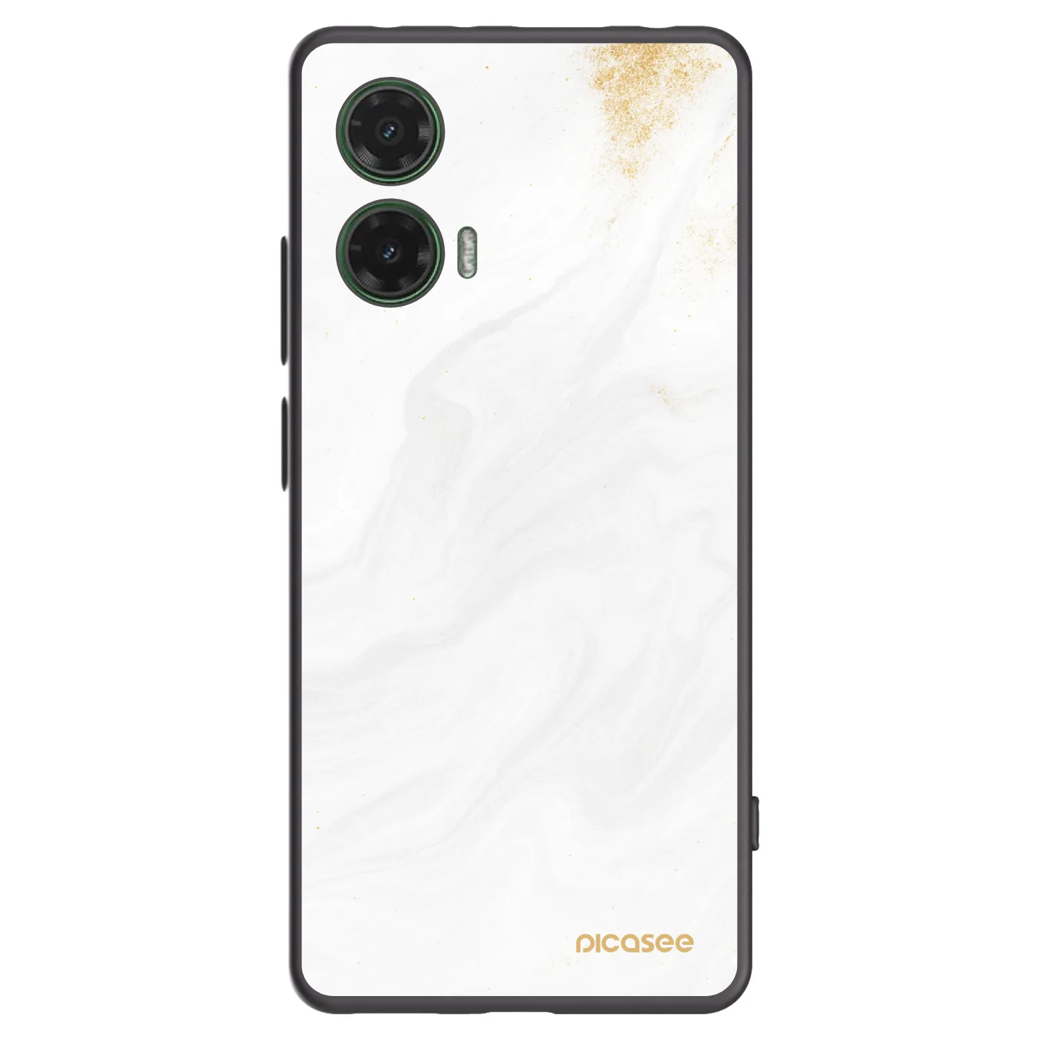Picasee husă neagră din silicon pentru Motorola Moto G35 5G - White