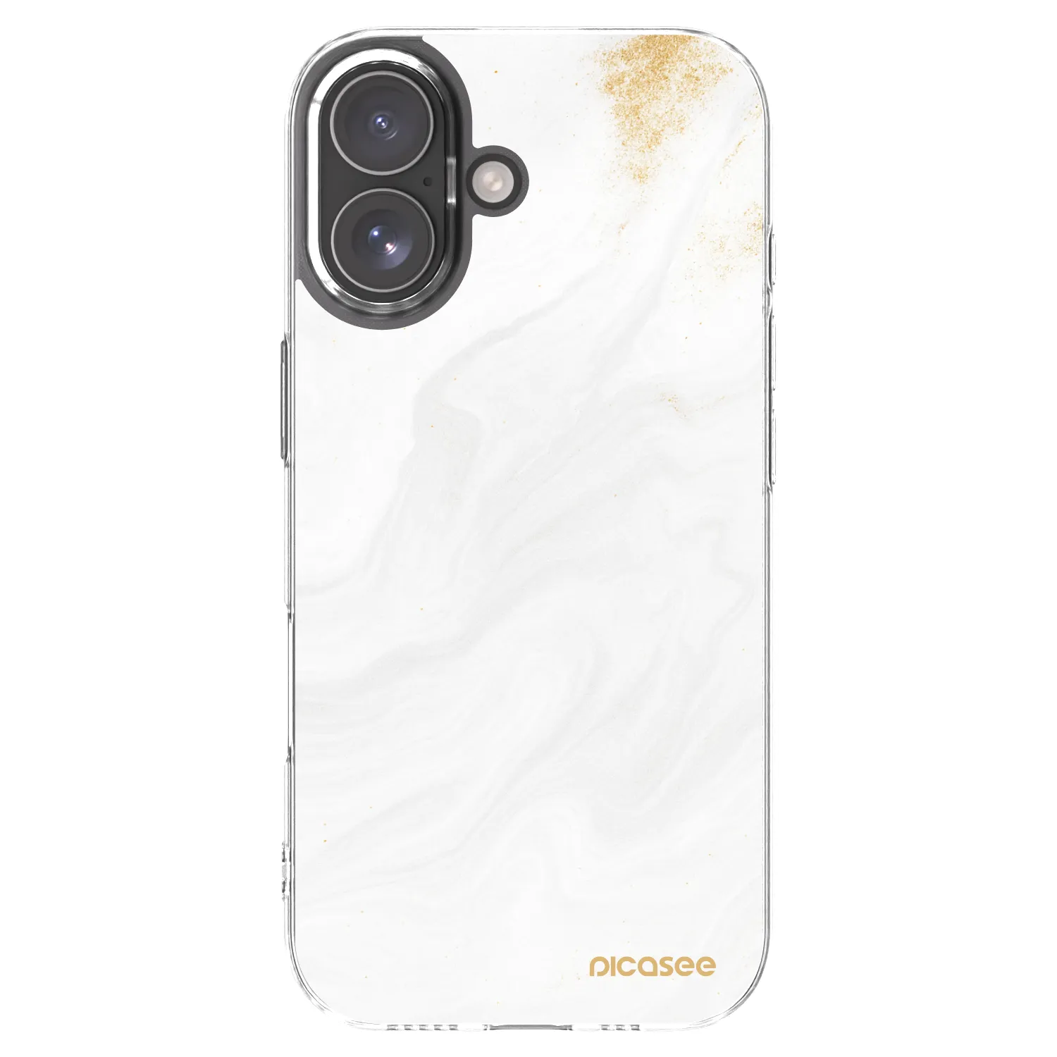 Picasee husă transparentă din silicon pentru Apple iPhone 17 - White