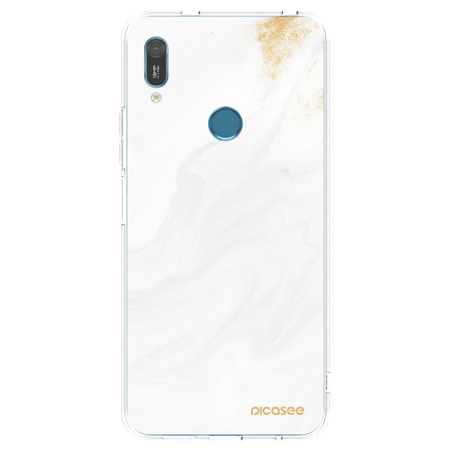 Picasee husă transparentă din silicon pentru Huawei Y6 2019 - White